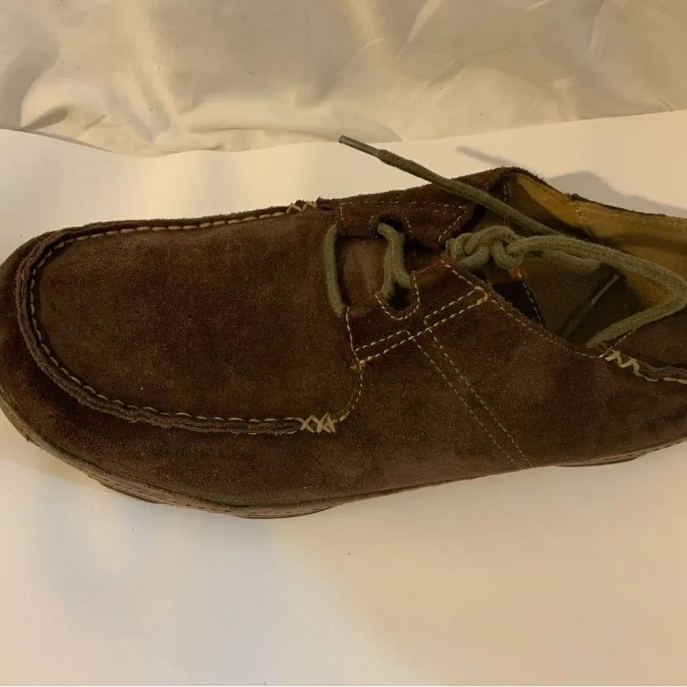 OluKai Suede Men's Ohana Lace-Up Moccassins size 10.5